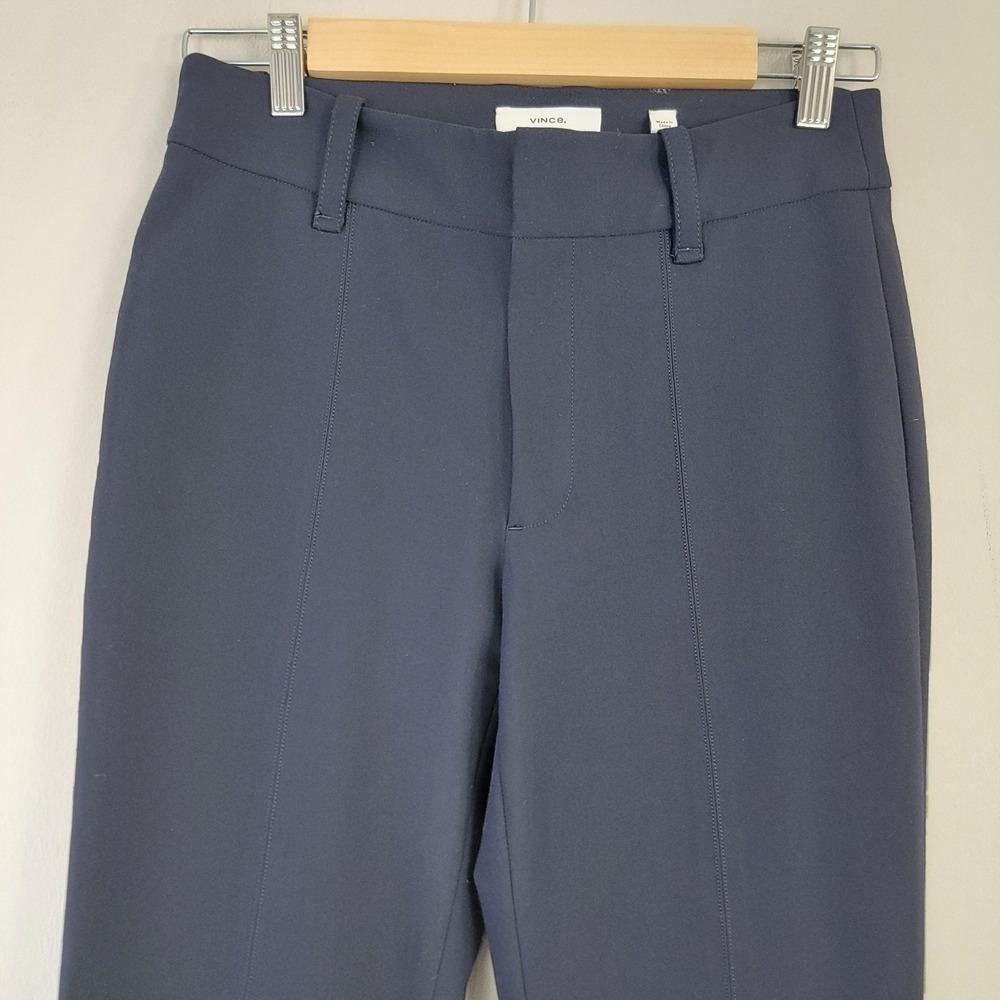 Vince Skinny Ankle Pants Womens 4‎ Blue Casual Career Minimalist Stretch - Picture 2 of 15